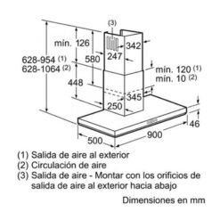 Kích thước Máy Hút Mùi Bosch DWB098E51