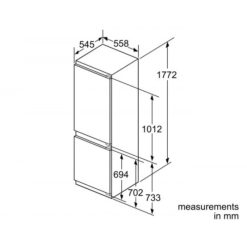 Kích thước tủ lạnh Bosch KIN86AF31K