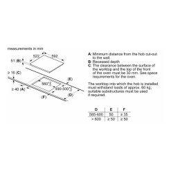 Kích thước Bếp từ Bosch PVJ631FB1E