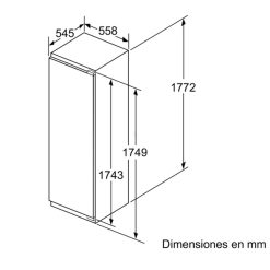 Kích thước tủ đông Bosch GIN81AE30