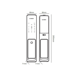 Khóa cửa điện tử Bosch FU780K màu đồng