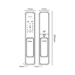 Kích thước khóa cửa điện tử Bosch EL 600B